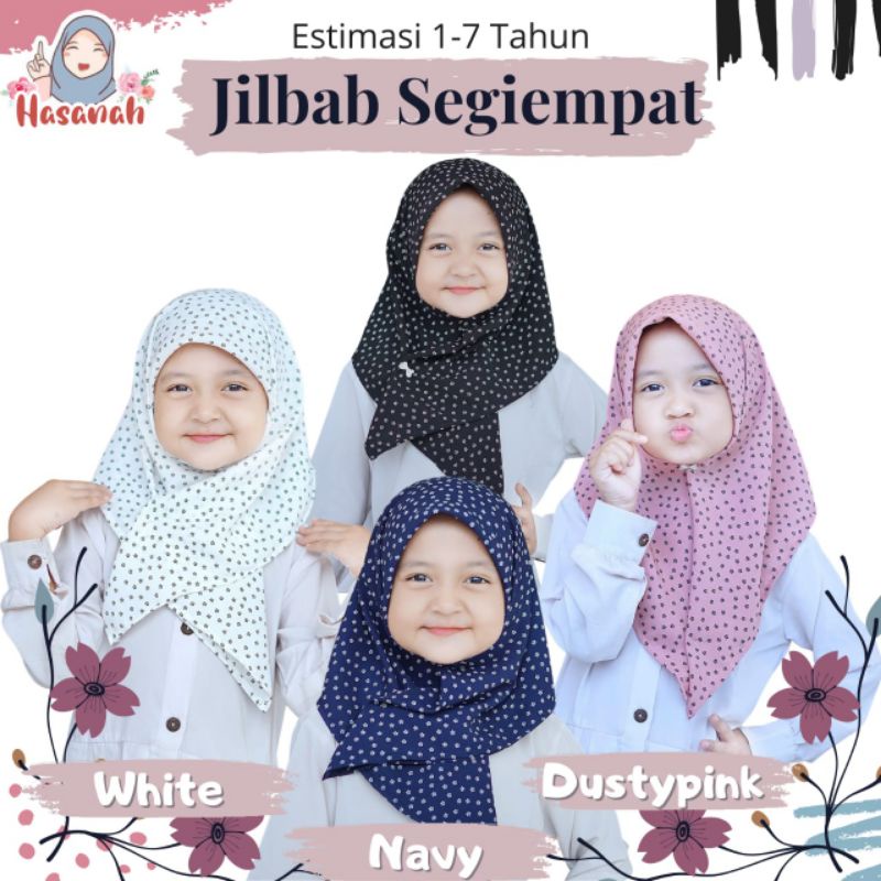 Jual hijab instan anak jilbab segiempat segitiga anak | Shopee Indonesia