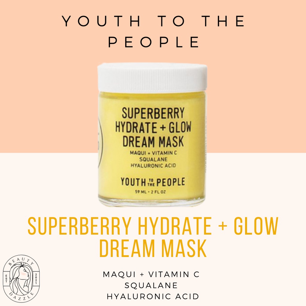 Jual Youth to the People Superberry Hydrate + Glow Dream Mask Vit C 59 ...