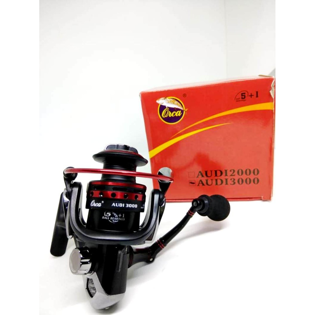 Jual Reel Spinning Orca Audi 1000 2000 3000 4000 6 Ball Bearings Power