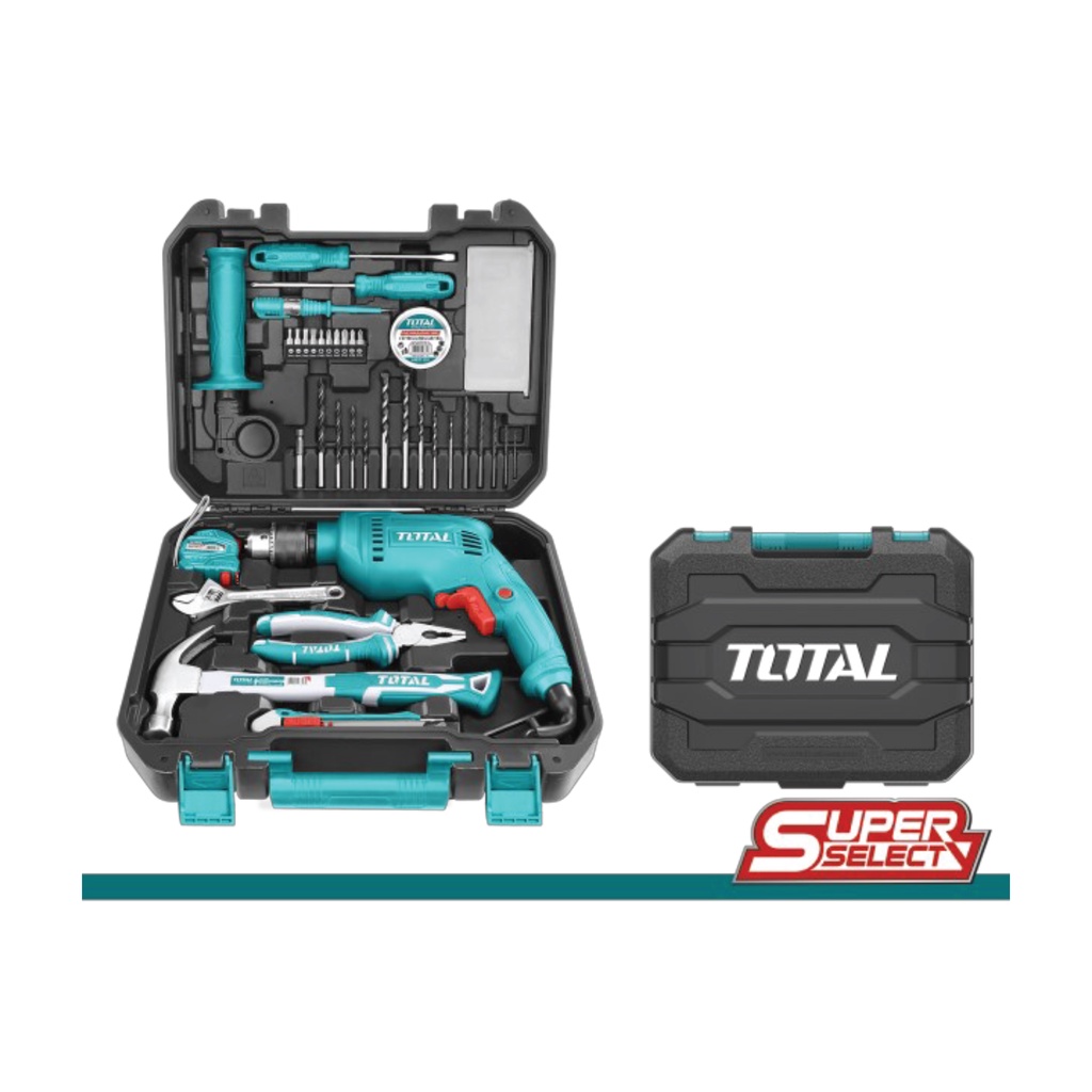 Jual TOTAL TOOL KIT SET / 115 PCS 13MM IMPACT DRILL SET THKTHP1152 ...