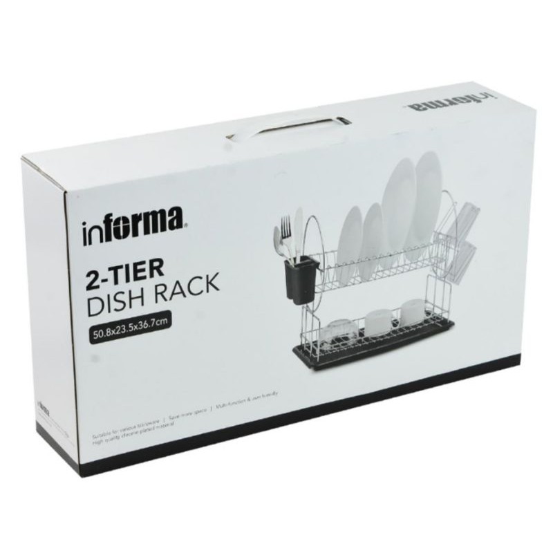 Jual INFORMA - DISH RACK 2 TIER / RAK PENGERING PIRING 2 SUSUN / DISH ...
