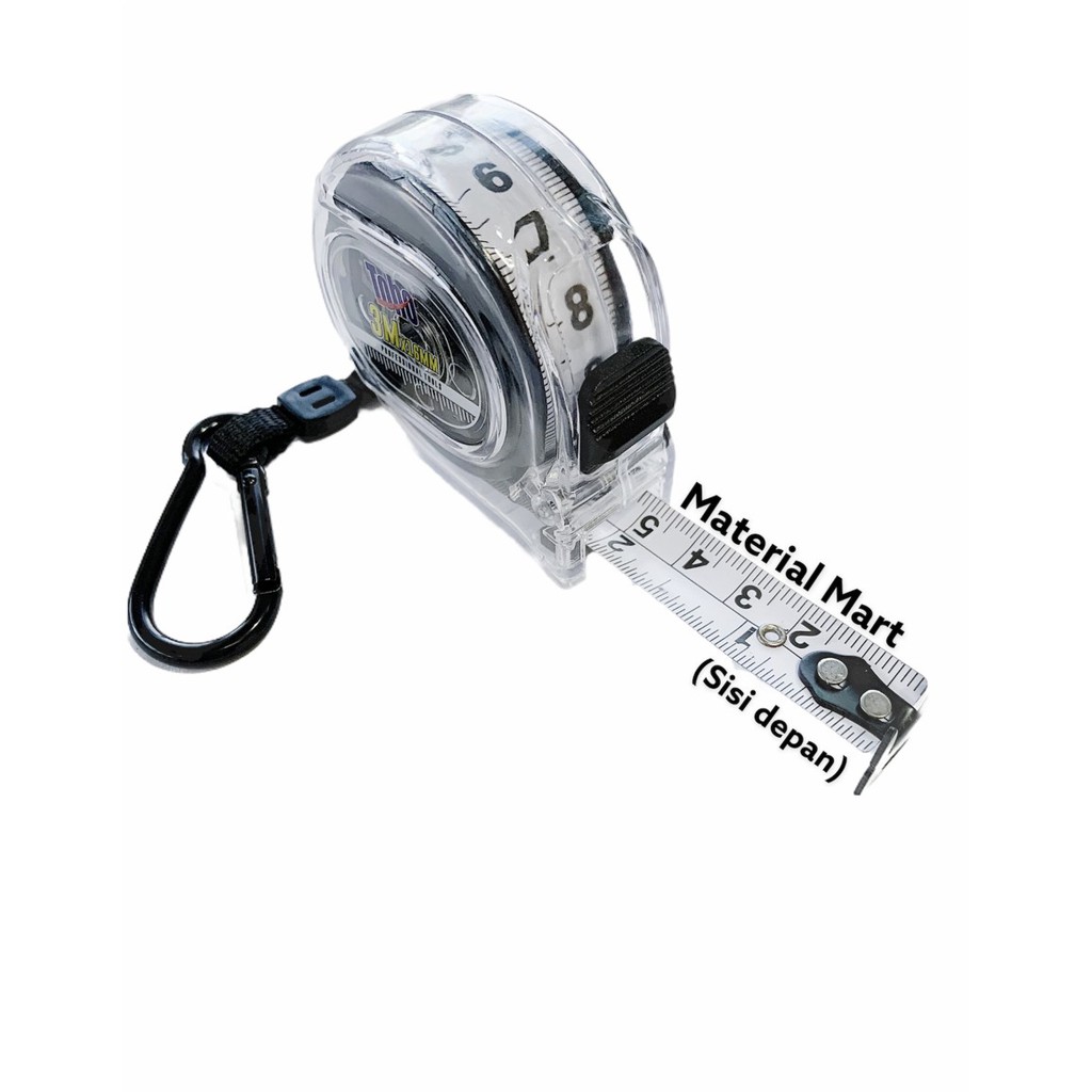 Jual Meteran Roll 3M Transparan TOHO 2 Sisi Premium Alat Ukur 3 Meter ...
