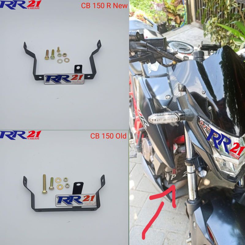 Jual Breket Plat Nomor Cb R New Dudukan Plat No Depan Cb R New Old Lama Model Kolong