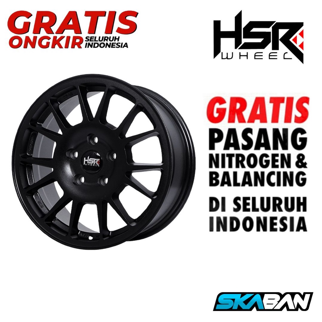 Jual VELG MOBIL RING 16 FE02 HSR R16X7 H5X114,3 ET42 SANDY BLACK ...