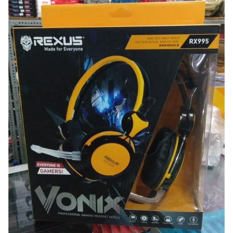 Jual Rexus Headset Gaming Vonix RX995 Headphone Head Set EarPhone ...