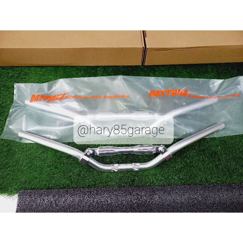 Jual Stang Stir Setir Setang Fatbar Daytona Low Silver Original Japan Shopee Indonesia