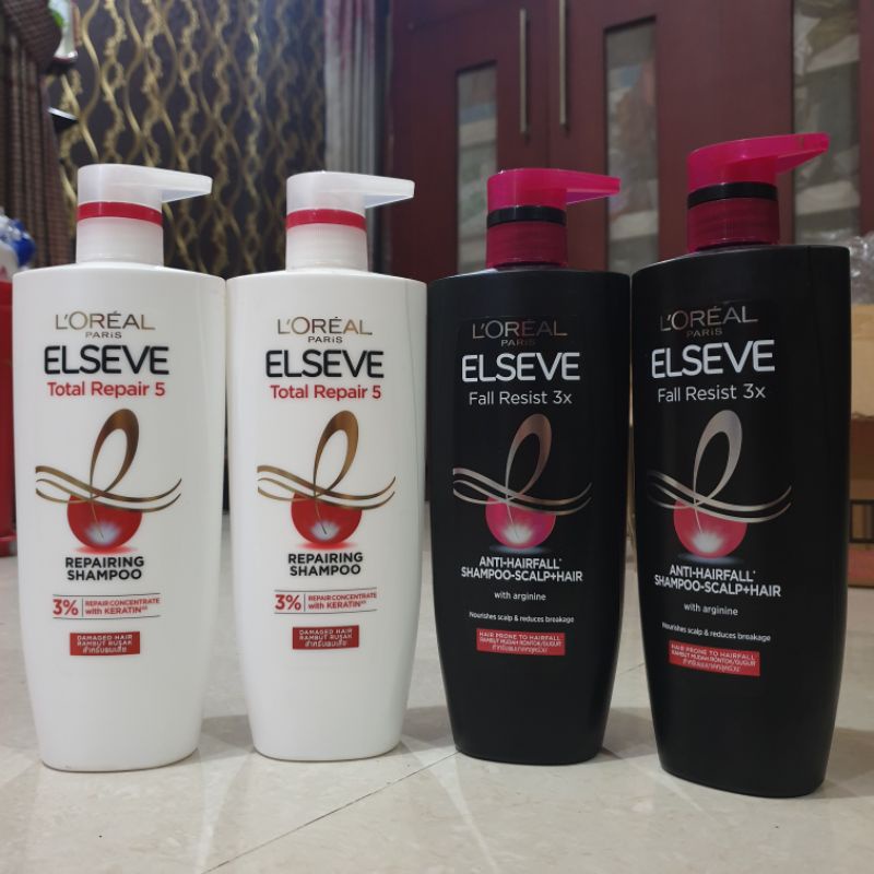 LOREAL SHAMpoo FALL RESIST & TOTAL REPAIR 620ml KEMASAN NEW  exp2028