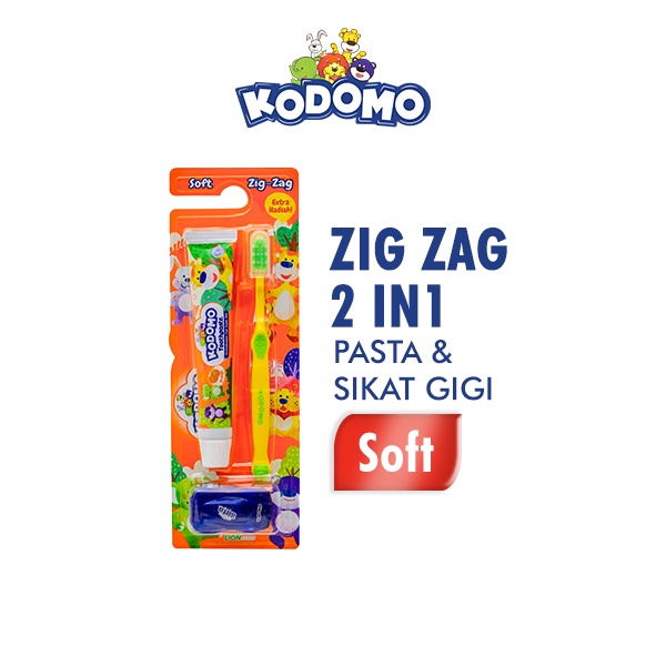 Jual Kodomo Sikat Gigi Zigzag 2 In 1 | Shopee Indonesia