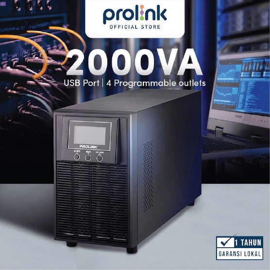 Jual Prolink Online UPS 2000VA 1800Watt Uninterruptible Power Supply ...