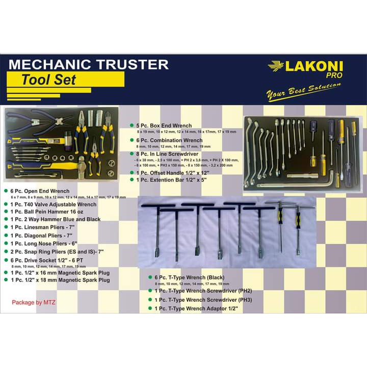 Jual Mechanic Truster / Kunci Set Merk LAKONI PRO | Shopee Indonesia