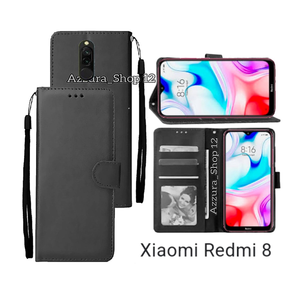 HualuBro Cover Portafoglio Per Xiaomi Redmi 8A - Pelle PU Premium Con Slot Carte, Chiusura Magnetica E Funzione Stand - Colore Rosa