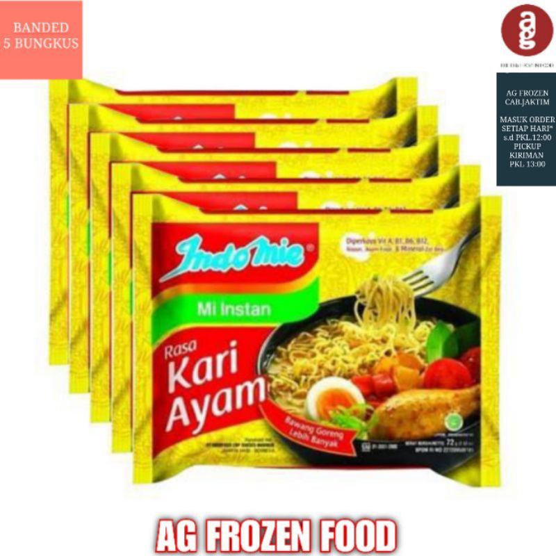 Jual Indomie Kuah Kari Ayam Banded Isi 5 Bungkus Shopee Indonesia