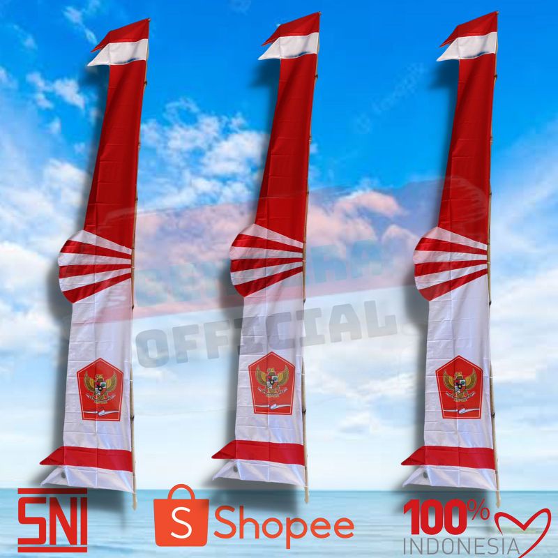 Jual Bendera Bandir Indosiar Umbul Umbul Panjang Shopee Indonesia