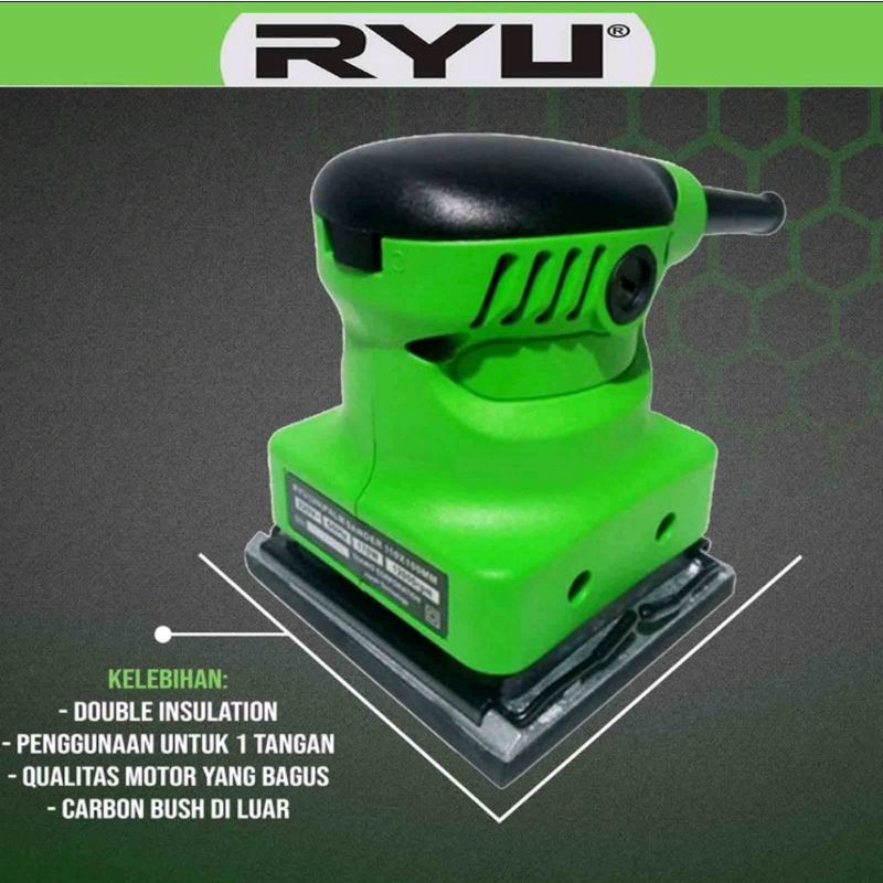 Jual Mesin Amplas RYU Palm Sander RYU RPS110 Mesin Amplas Kayu RYU ...