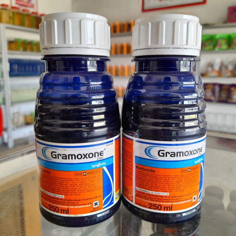 Jual RACUN RUMPUT GRAMOXONE 250ML HERBISIDA RACUN PEMBASMI RUMPUT LIAR ...