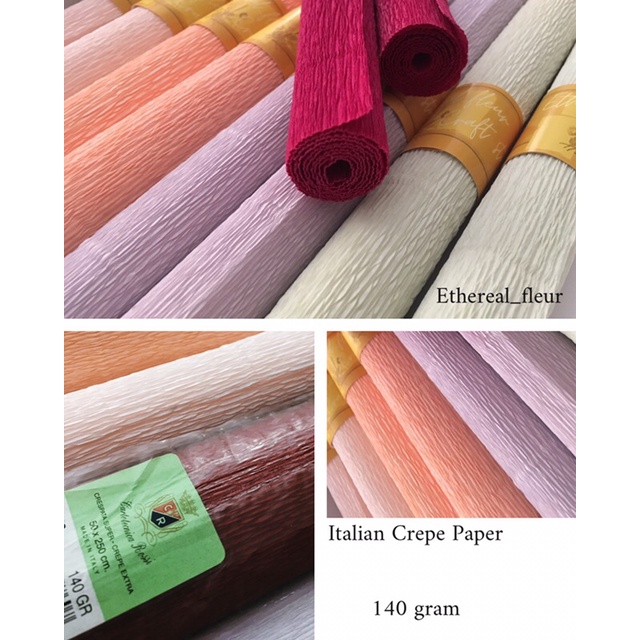 Jual Italian Crepe Paper by Cartotecnica Rossi made in italy (140 gms ...