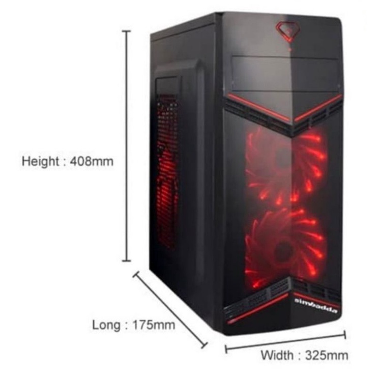Jual CASING ATX SIMBADDA SIM V + PSU 380WATT SERI 4035 | Shopee Indonesia