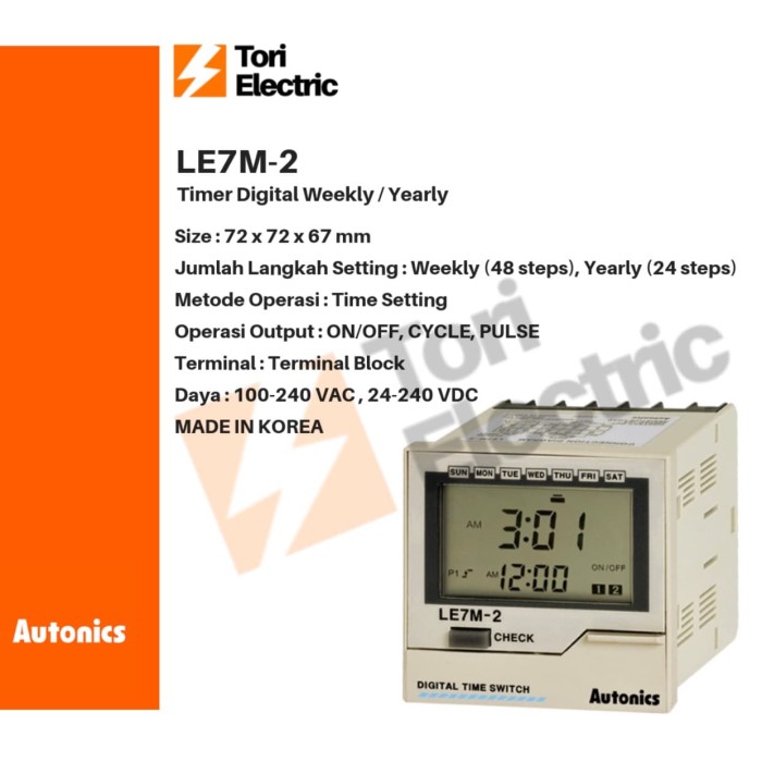 Jual AUTONICS LE7M-2 Digital Timer 100% ORI | Shopee Indonesia