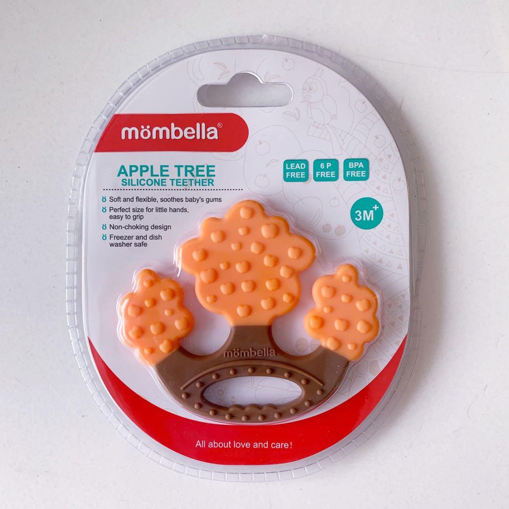Jual MOMBELLA Apple Tree Silicone Teether | Shopee Indonesia