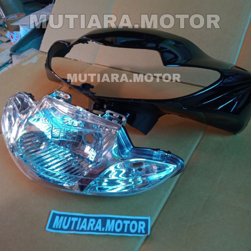 Jual Paket Batok Depan Plus Reflektor Lampu Depan Suzuki Smash Hitam Shopee Indonesia