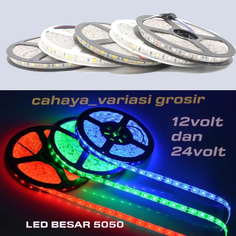 Jual Lampu Led Strip Roll Meter Led Dc V Mobil Truk Bis Universal Waterproof Shopee