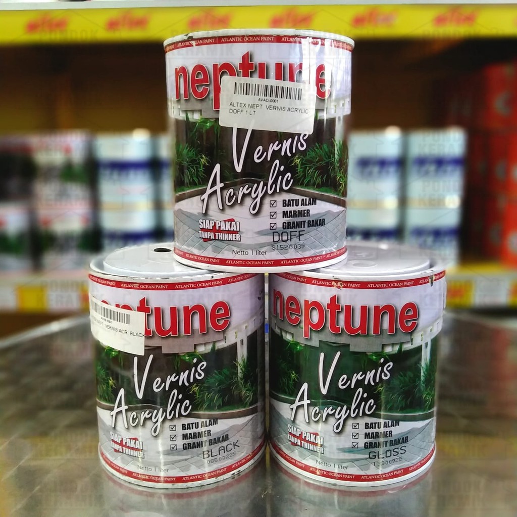 Jual CAT PELAPIS BATU ALAM cat VERNIS PERNIS KILAP ALTEX NEPTUNE 1