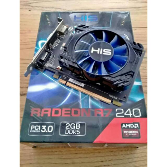 Jual VGA HIS R7 240 iCooler 2GB DDR5 (2nd) | Shopee Indonesia