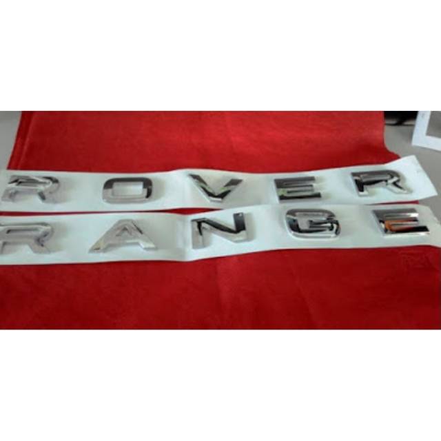 Jual Emblem Chrome Range Rover Letters.53x3.tt | Shopee Indonesia
