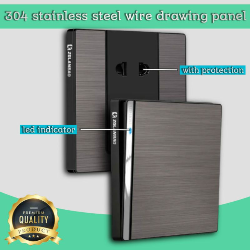 Jual saklar listrik stop kontak dengan led indikator | Shopee Indonesia