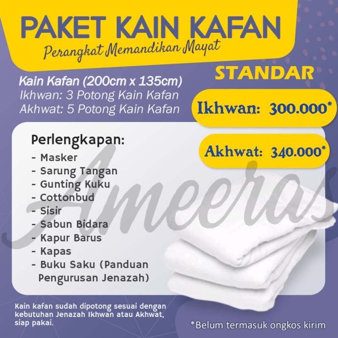 Jual Kain Kafan Wanita / Akhwat / Paket Masa Depan | Shopee Indonesia