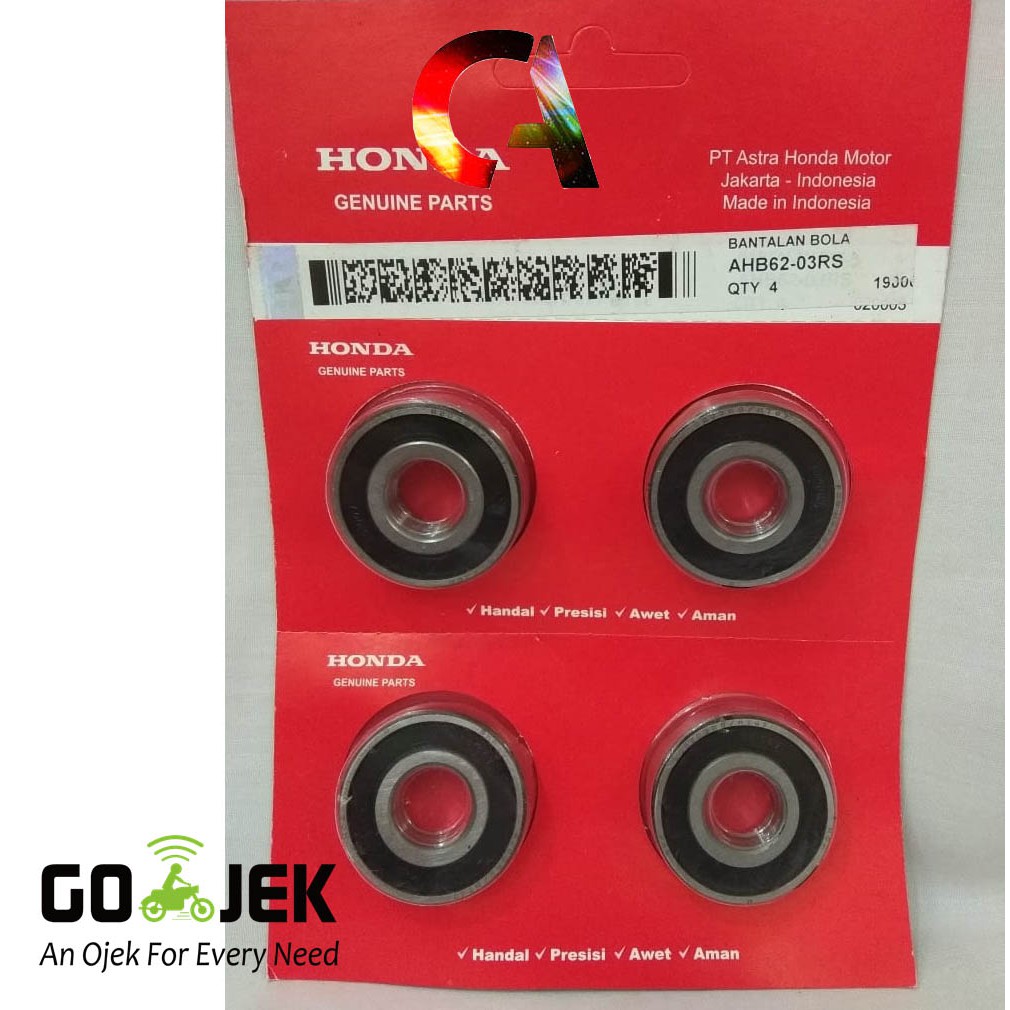 Honda 91102-VA4-003 - BEARING (6204UU