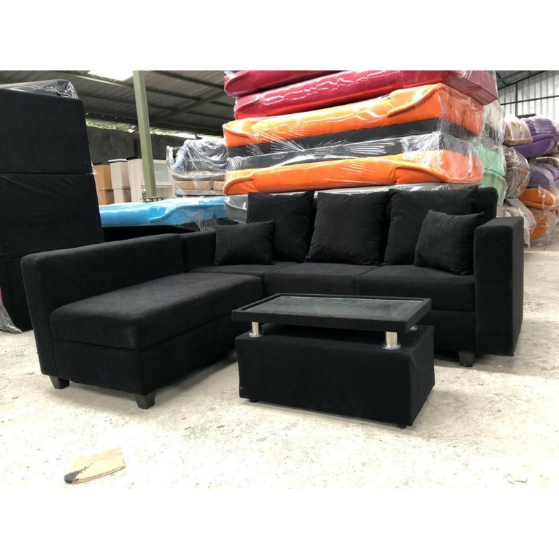 Jual SET Sofa L Putus Murah / Sofa L Sudut Minimalis + Meja | Shopee ...