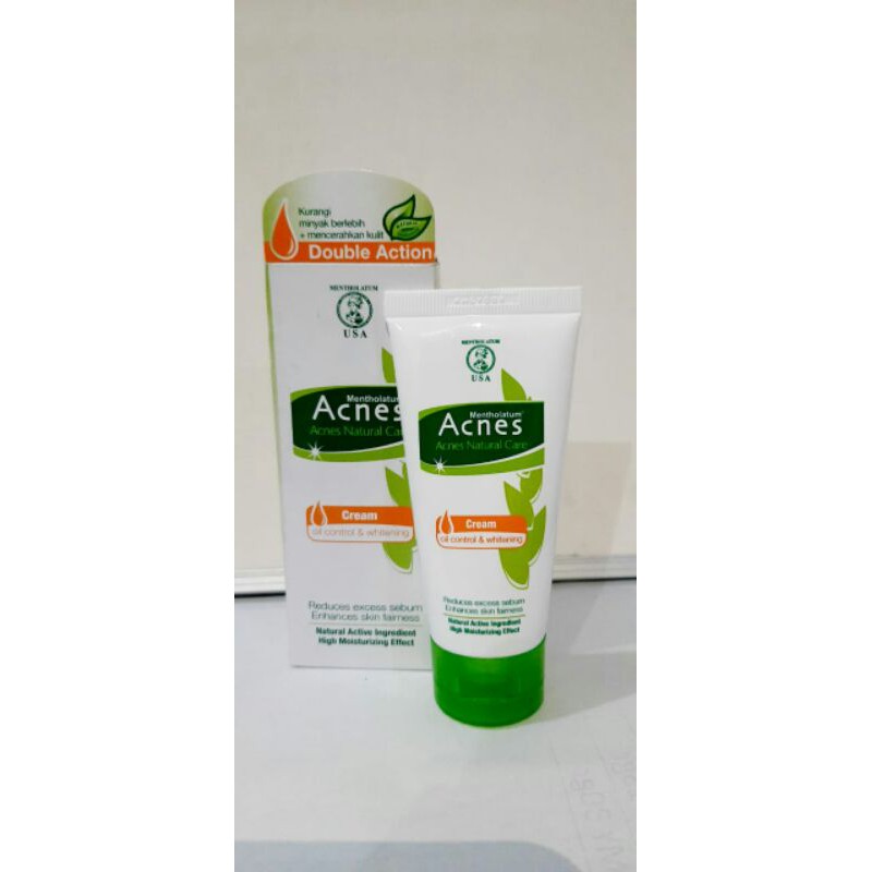 Jual ACNES NATURAL CARE OIL CONTROL&WHITENING CREAM 40g | Shopee Indonesia