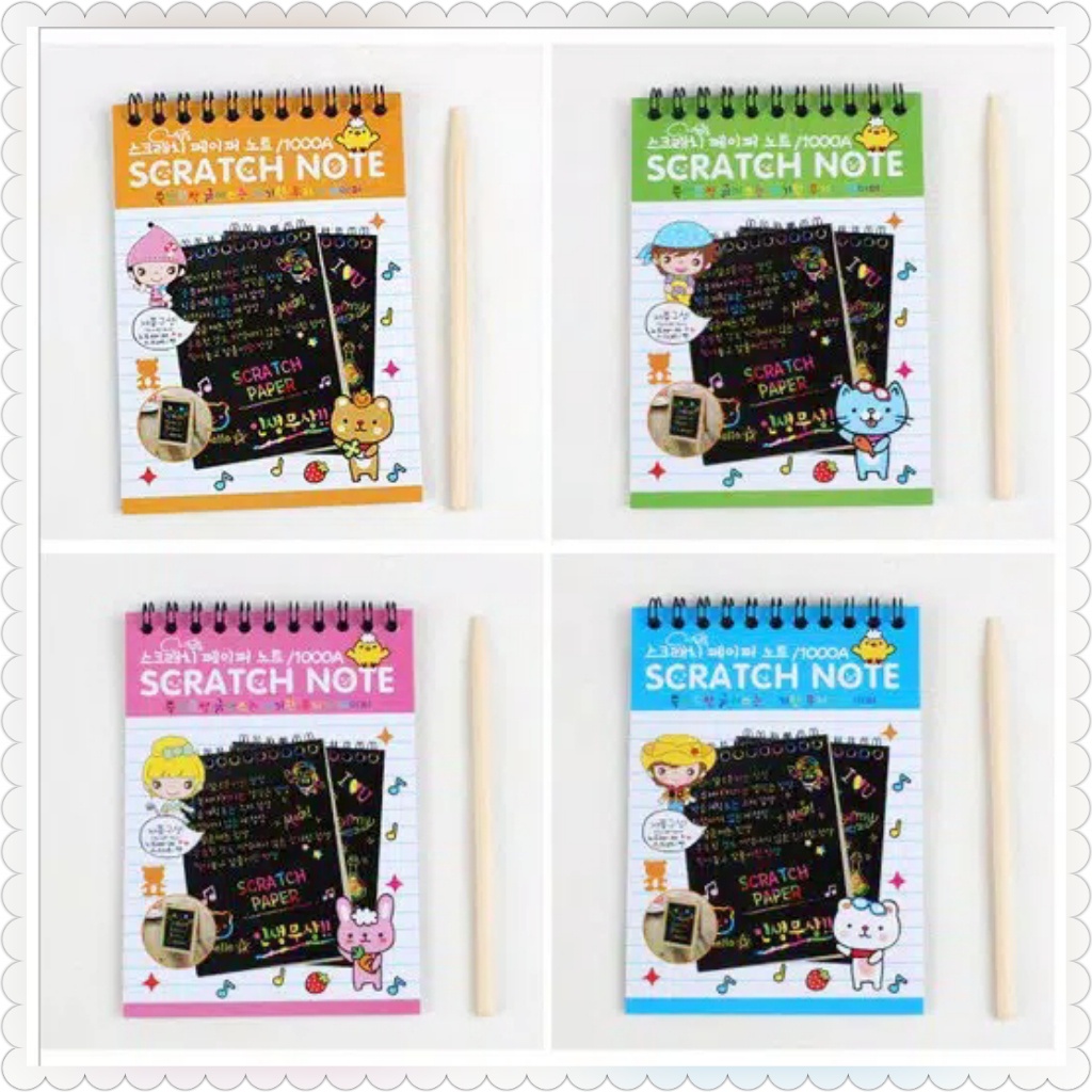 Jual Buku Magic / DIY Scratch Note Mini/ Scratch note kecil MB0041 | Shopee Indonesia