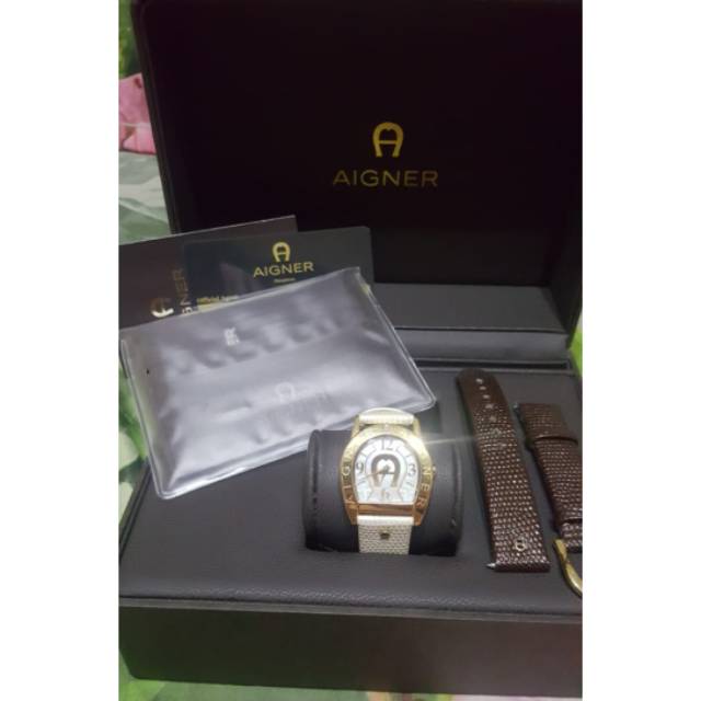 Jam Tangan Aigner A32200 Asti Due Gold Original preloved