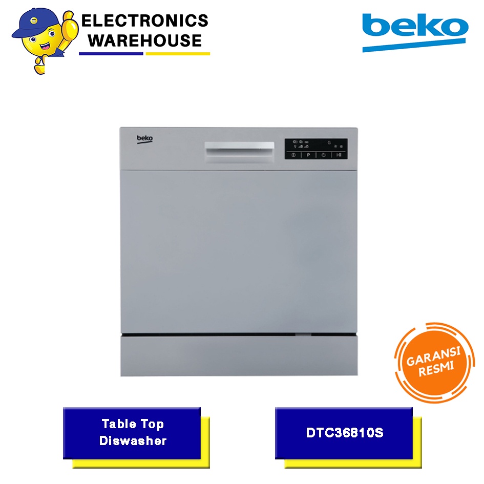 Jual Beko Dishwasher DTC36810S / Beko Dishwasher Table Top DTC36810S