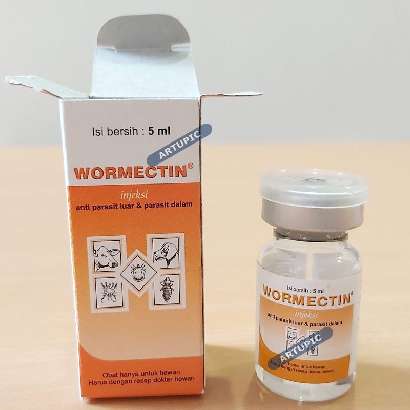 Jual Wormectin Injeksi 5 ml Obat Scabies Suntik Injeksi Kudix Kutu ...