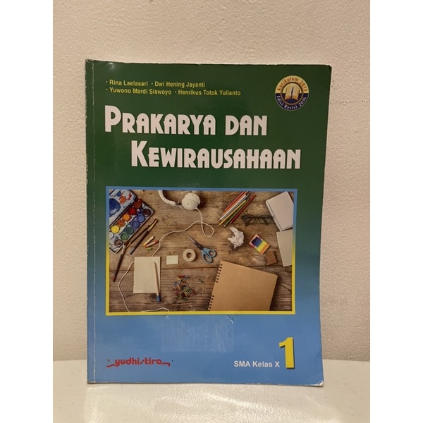 Jual Buku Prakarya Dan Kewirausahaan Kelas 10 / Kelas X / SMA Kelas 1 ...