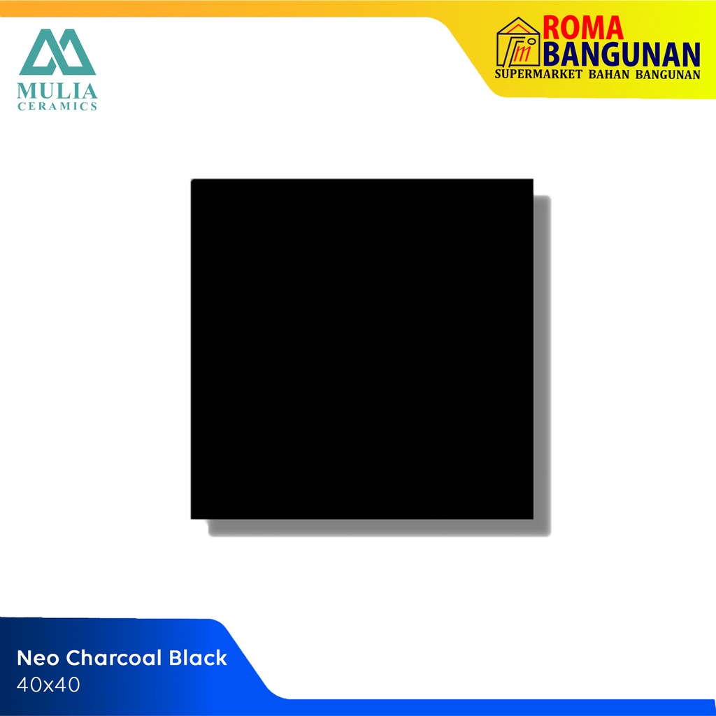 Jual Mulia Keramik Lantai Keramik Neo Charcoal Black Keramik Hitam Glossy 40x40 Shopee Indonesia 5551