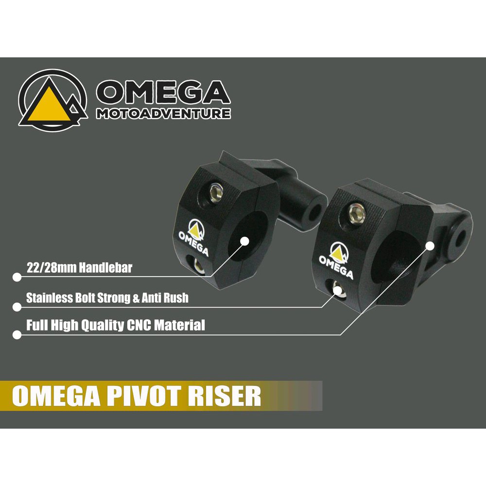 Jual OMEGA Pivot Riser Raiser Full Adjustable BMW versys KTM Triumph ...