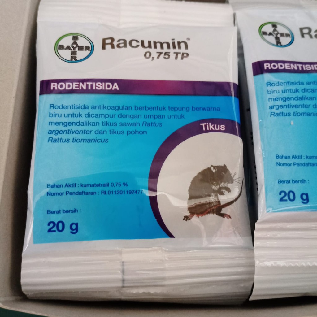 Jual AGROSHOP383 - Racun Tikus Racumin 0,75TP 20 gram Rodentisida ...