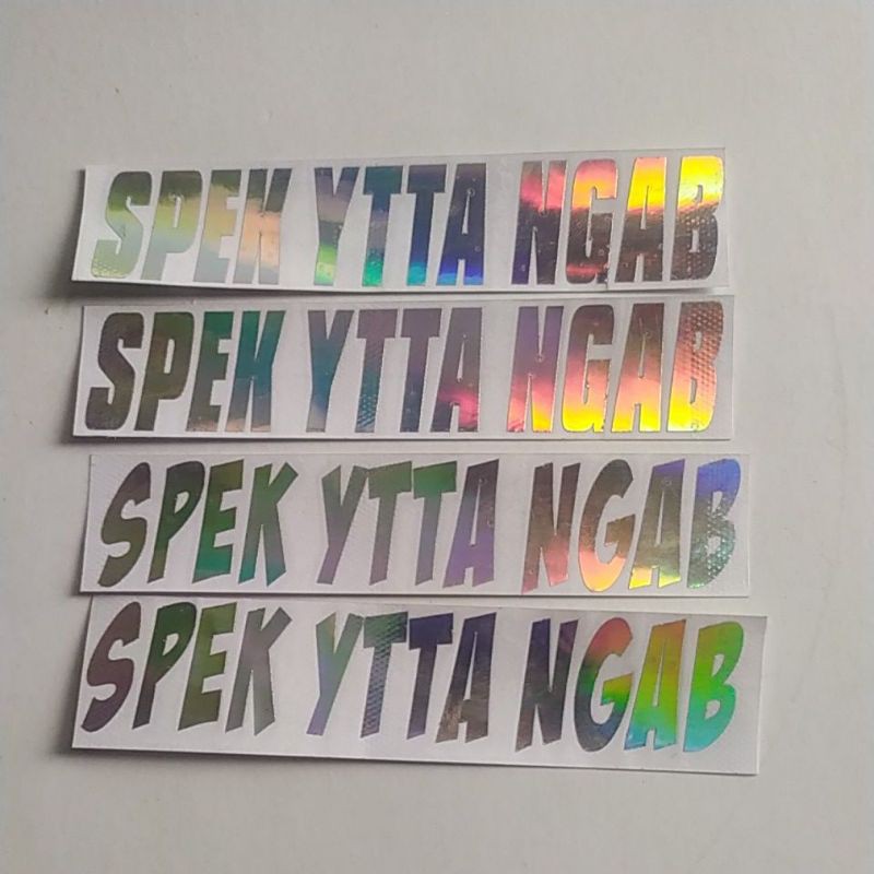 Jual Stiker Spek Ytta Ngab Shopee Indonesia