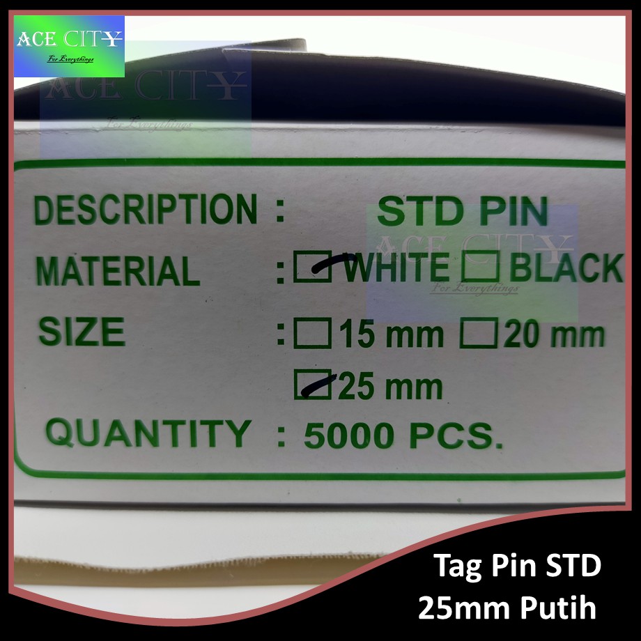 Jual Isi Refill Tag Gun STD Pin 15 & 25 & 35 MM | Tag Pin isi 5000 pcs ...