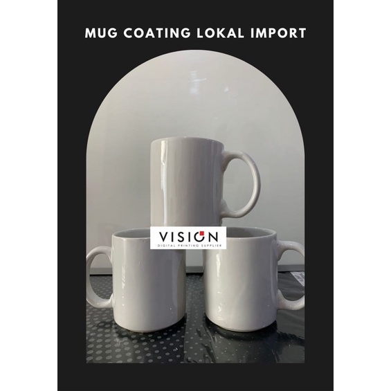 Jual Mug Putih Polos Lokal Coating Shopee Indonesia 5603