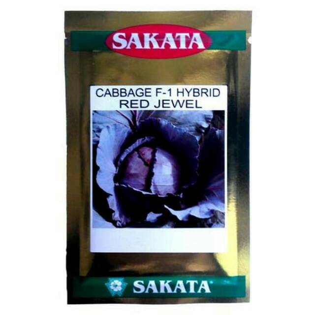 Jual Sakata Seed Cabbage F1 Hybrid Red Jewel Benih Kubis Merah 10