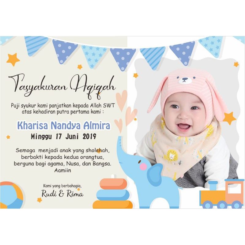 Jual Sticker / Label / Kartu Aqiqah Bayi Murah | Shopee Indonesia