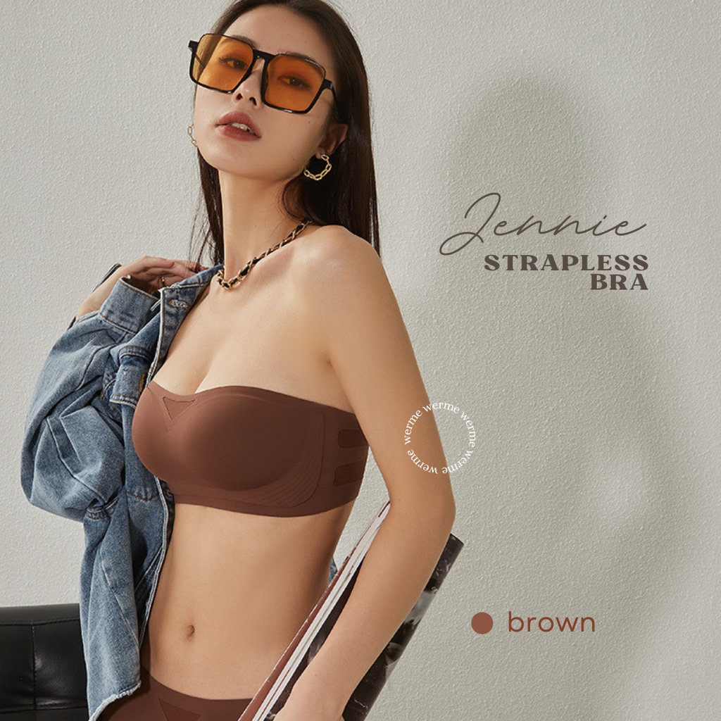 Jual Jennie Strapless Bra Bra Kemben Anti Melorot Shopee Indonesia