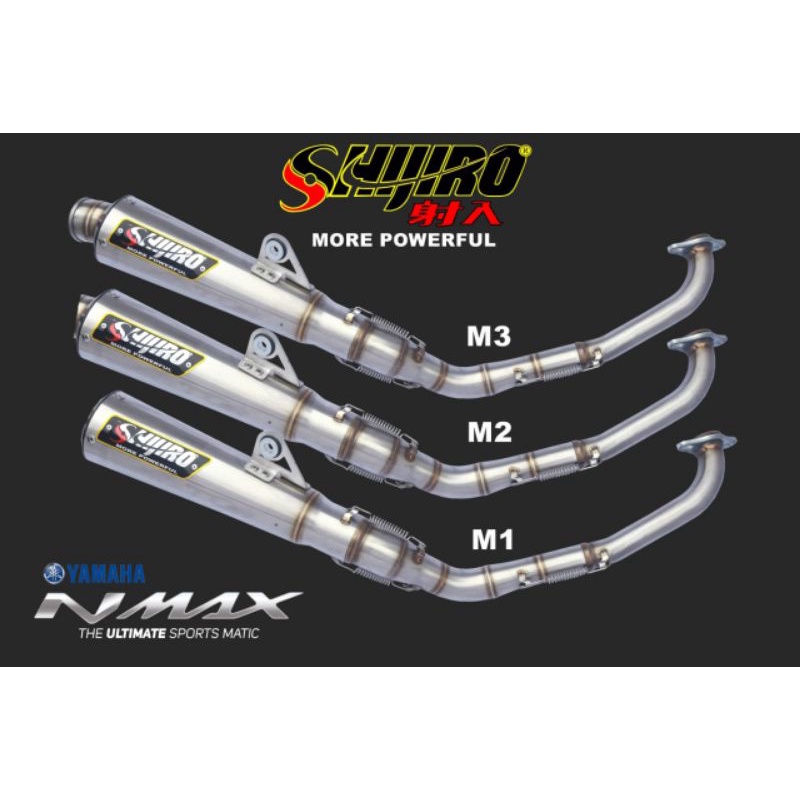 Jual EXHAUST SYSTEM SHIJIRO RACING TYPE M3 OLD FOR N-MAX AEROX PCX ...