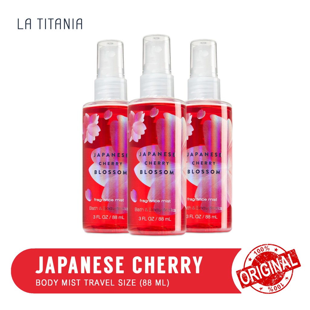 Jual Japanese Cherry Blossom Body Mist Travel Size BBW Body Mist