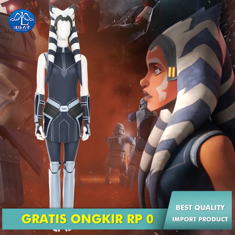 Jual Kostum Cosplay Manlu Yunxiao Bintang Klon Perang Ahsoka Cos Film ...